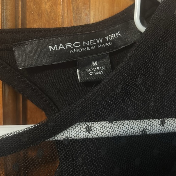 NWT Marc New York Ruffle Embroidered Puff Sleeve Top - Picture 6 of 9